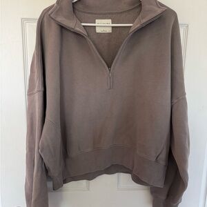 Abercrombie & Fitch Half Zip Sweatshirt